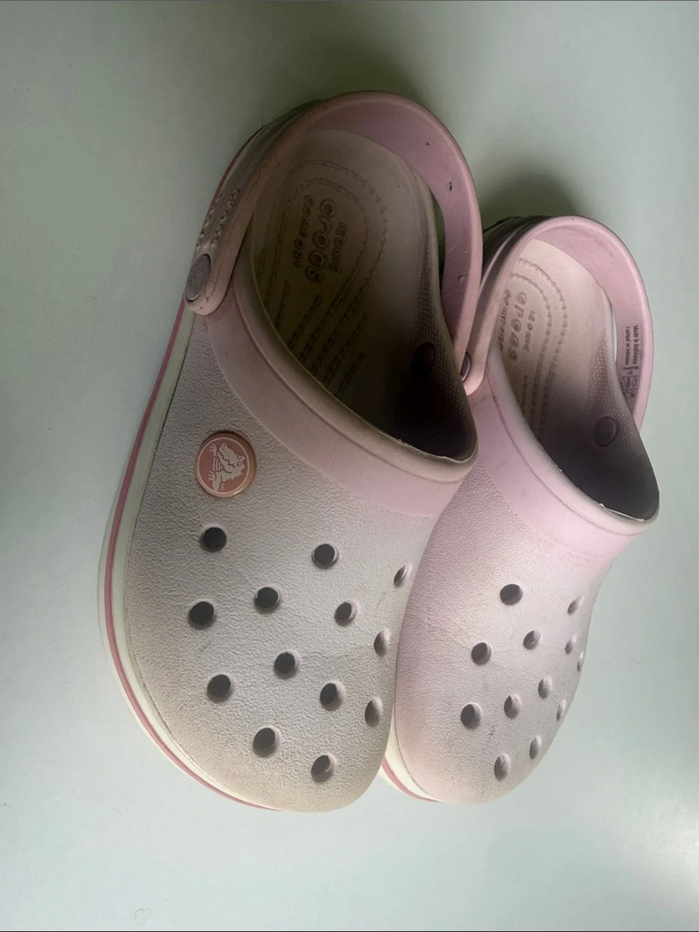 CROCS Kids Classic Clog in Pale Pink